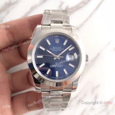 Rolex Datejust II Oyster Band SS Blue Dial Watch